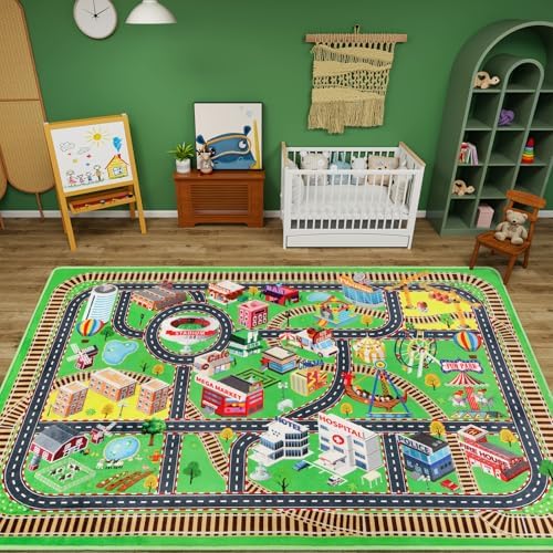 Child's Cityscape Floor Play Area