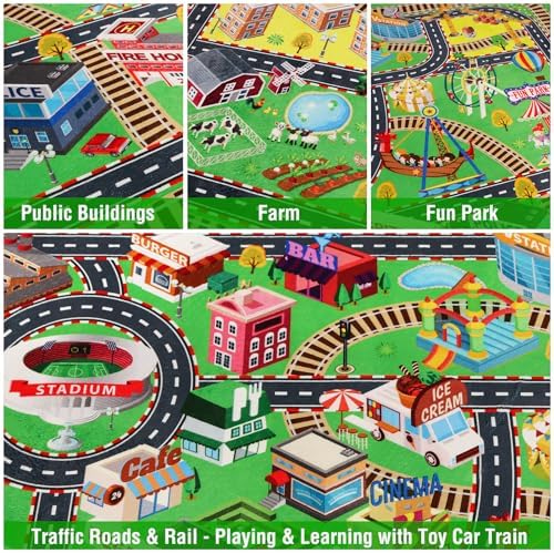 Child's Cityscape Floor Play Area