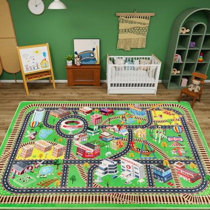 Child's Cityscape Floor Play Area