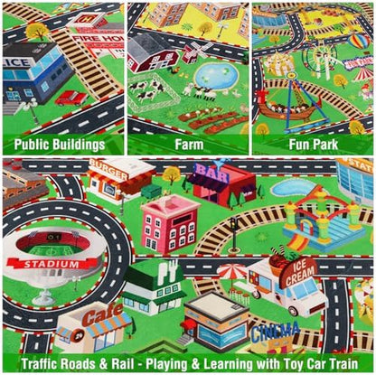 Child's Cityscape Floor Play Area